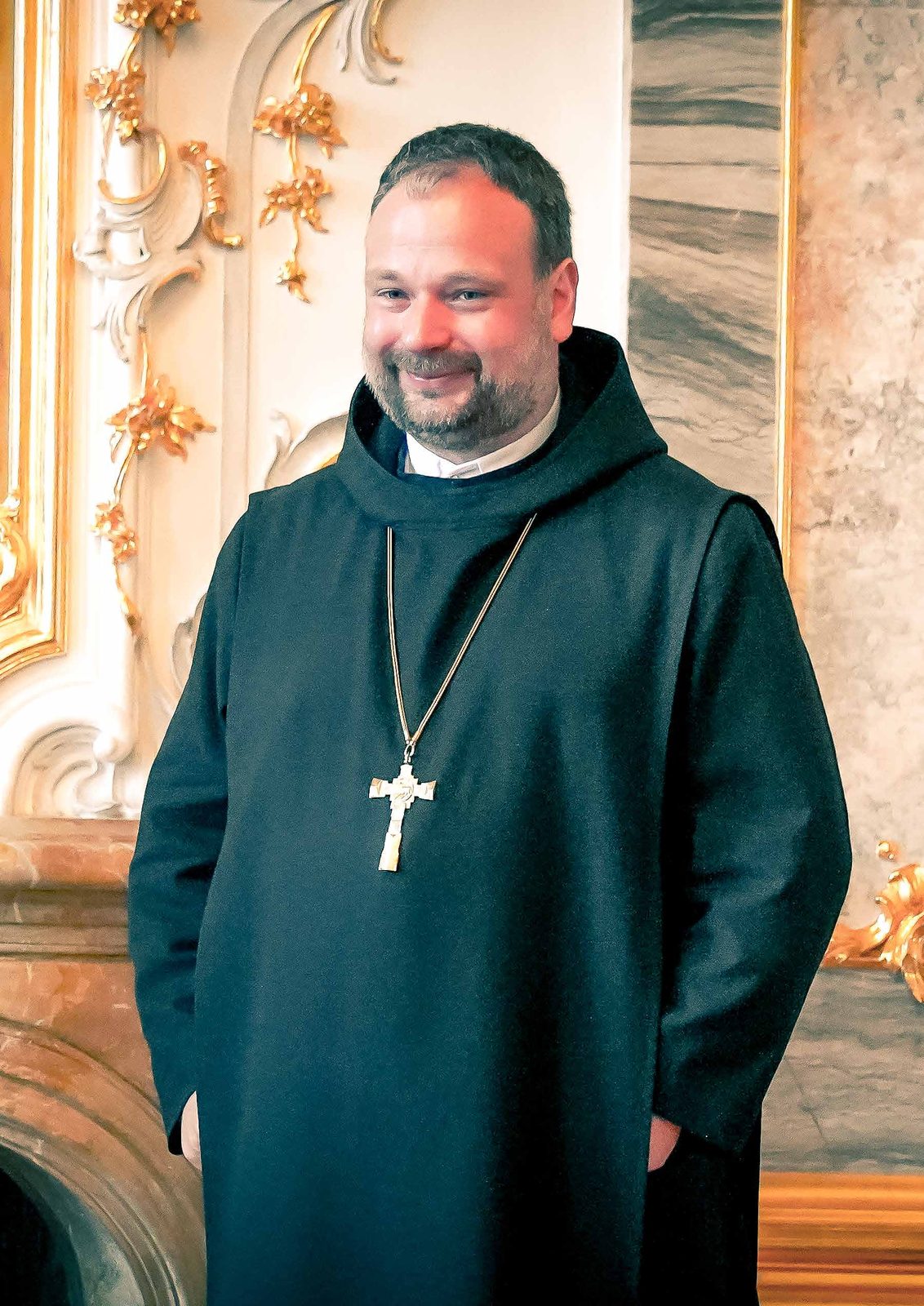 Abt Nikodemus Schnabel bei den Bruchsaler Schlossgesprächen