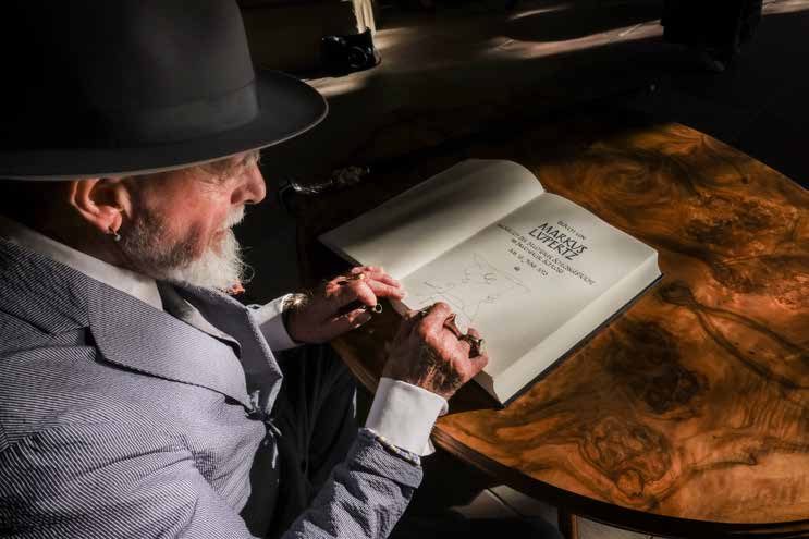 Eintrag ins Goldene Buch des Bruchsaler Schlosses